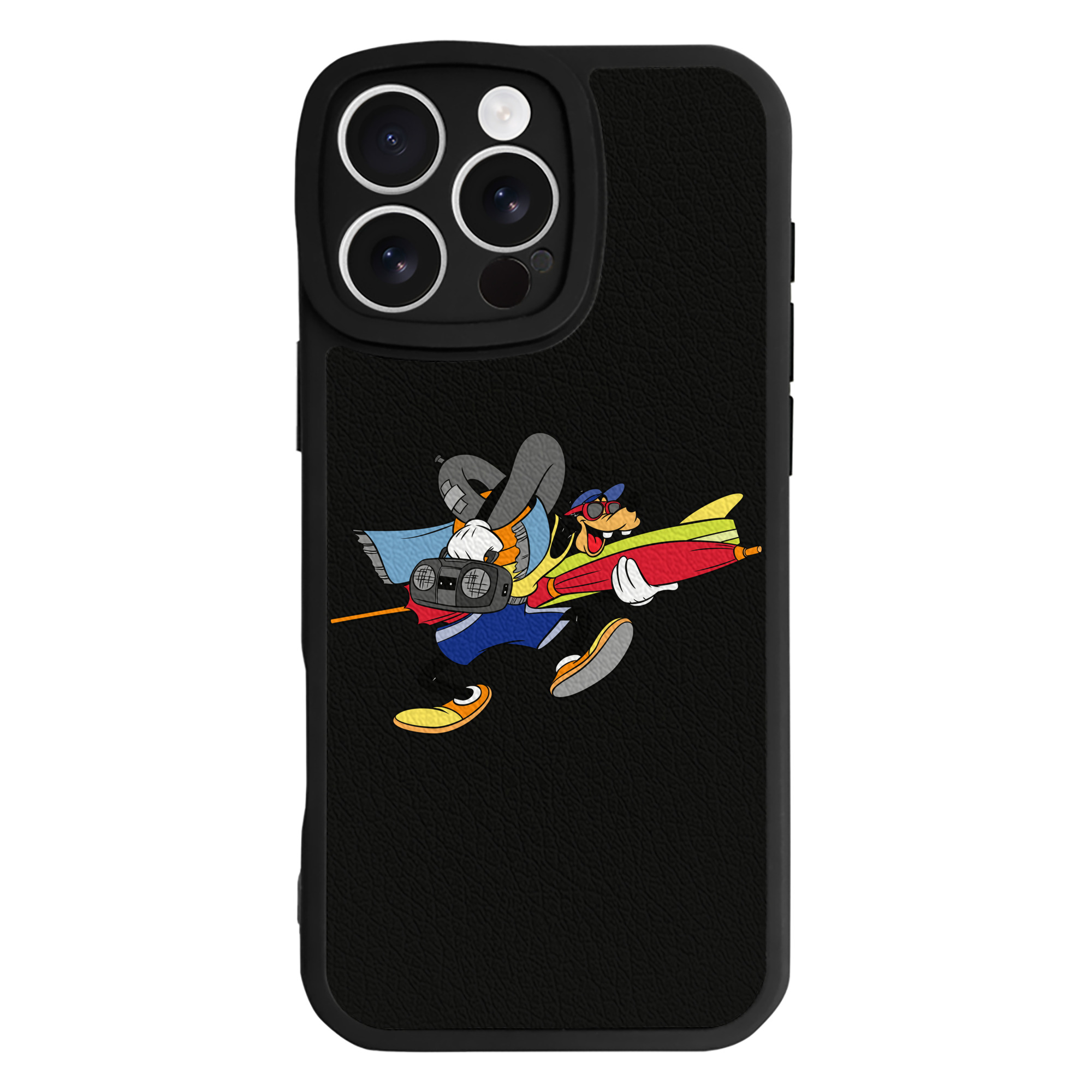 （画像用） ミッキーマウス Mickey Mouse 【iPhone 16シリーズ対応】シリコンスマホケース（レザー調） 材質：シリコン